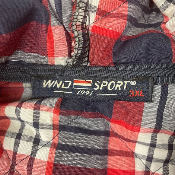 WND-SPORT navy blue diamond quilted hooded puffer vest women’s 3X - Picture 8 of 9